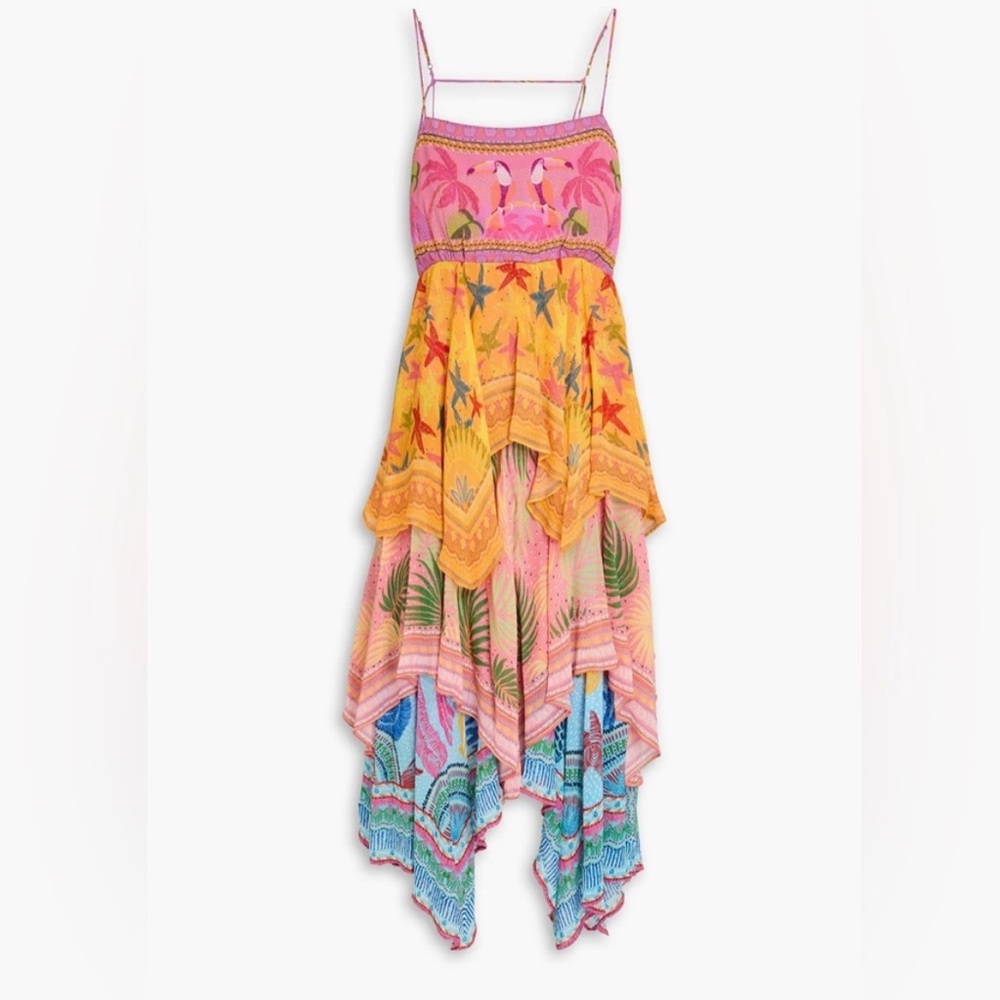 FARM Rio Multicolor Asymmetrical Dress